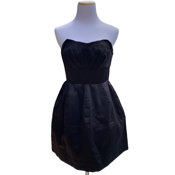 Zac Posen For Target Strapless Black Dress Juniors Size 1 - Picture 1 of 9